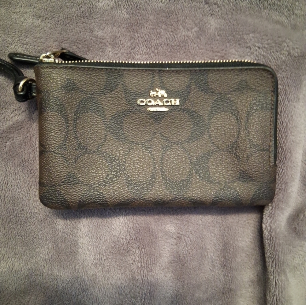 NWOT* CLASSIC COACH Double Zip Wallet/Phone Holder/Wristlet